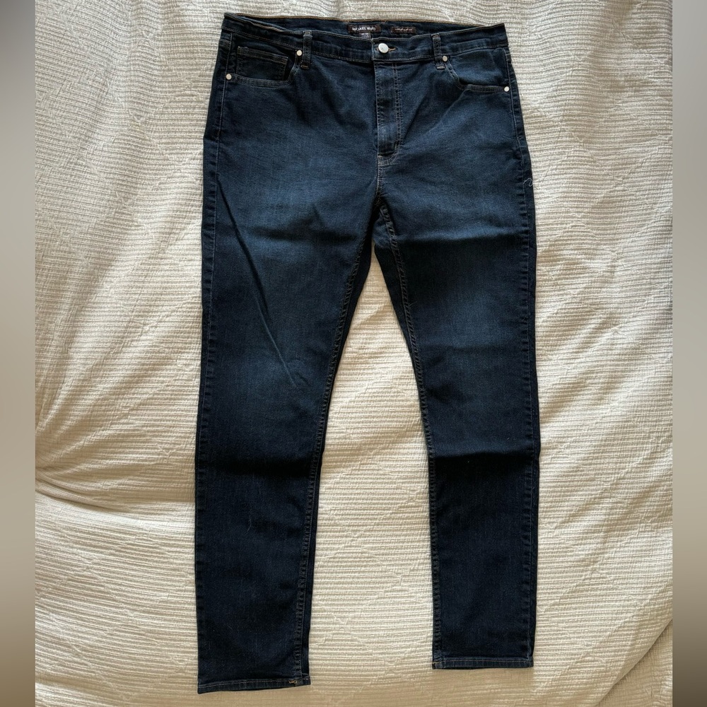 Mens Michael Kors Parker slim fit jeans dark wash